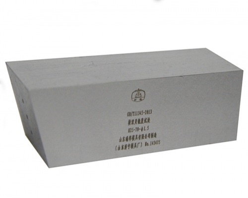 Shear wave sensitivity test block - test block - ultrasonic test block - flaw detection test block